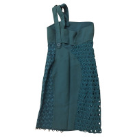 Gianni Versace Kleid aus Baumwolle in Blau