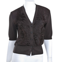 Prada Cardigan met brede staartbont