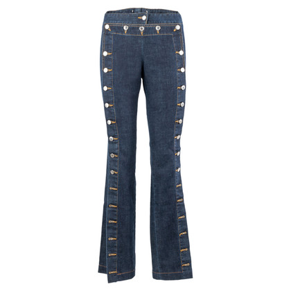 Dolce & Gabbana Paio di Pantaloni in Cotone in Blu