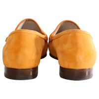 Gucci orange suede loafer