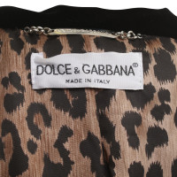 Dolce & Gabbana Samt-Mantel in Schwarz