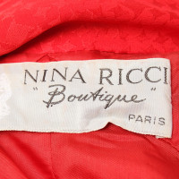 Nina Ricci Robe en soie en rouge
