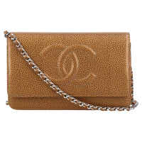 Chanel Wallet on Chain Leather in Ochre
