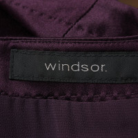 Windsor Vestito in Seta in Bordeaux