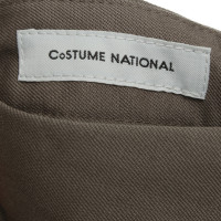 Costume National Pantalon de laine en Taupe