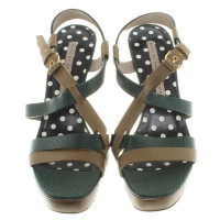 Marc By Marc Jacobs Sandali in pelle verde