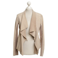 Twin Set Simona Barbieri Leather jacket in beige