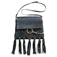 Chloé Faye Bag in Pelle scamosciata in Nero