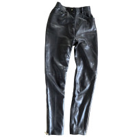 Chanel Leather pants with CC logo 