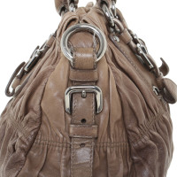 Prada Leather shoulder bag in taupe