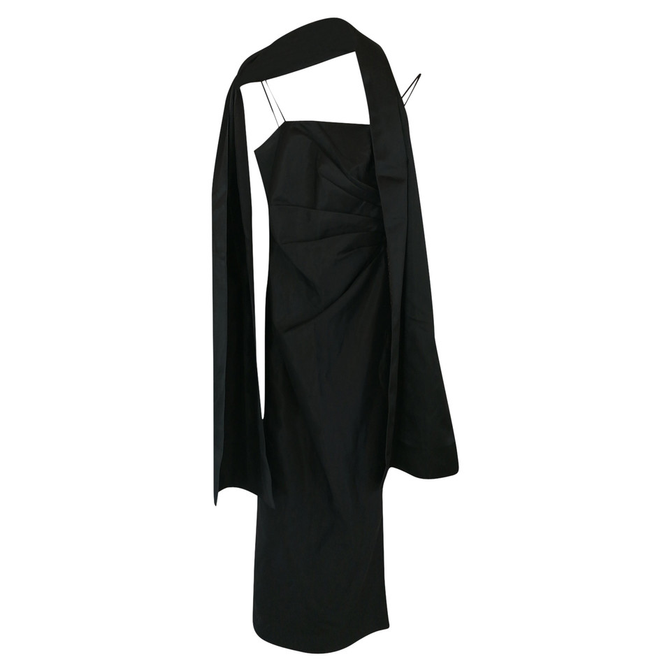 Js Collections Kleid aus Viskose in Schwarz