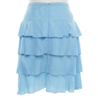French Connection Silk skirt in light blue