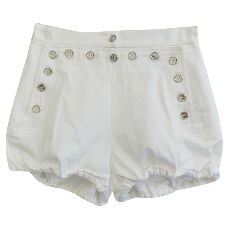 D\u0026G Shorts Cotton in White - Second 