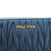 Miu Miu Matelassé leather pouch