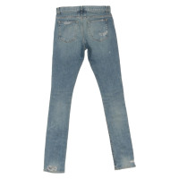 Saint Laurent Jeans in Cotone in Blu