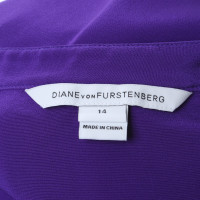 Diane Von Furstenberg Zijden blouse in paars