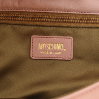 Moschino Handtasche aus Leder in Nude