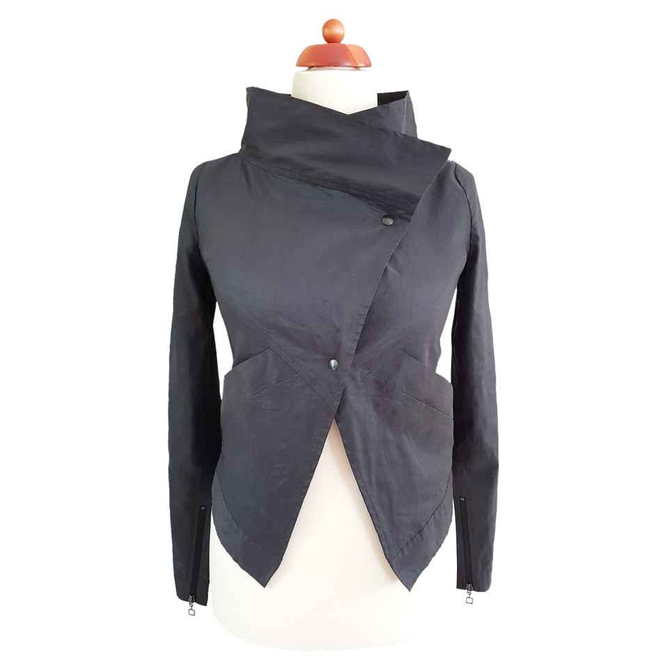 Sarah Pacini Blazer aus Leinen in Grau