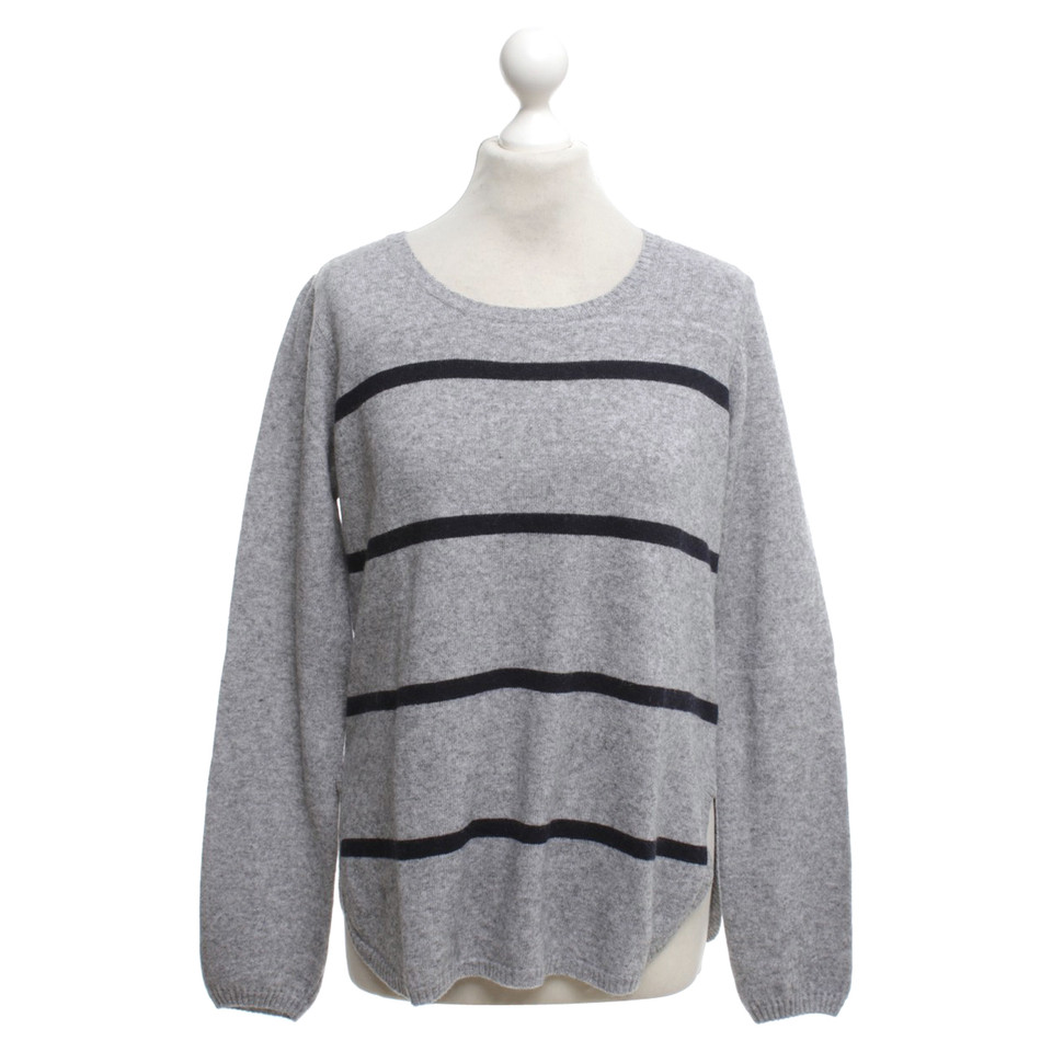 Cinque Pull à tricoter en gris / noir