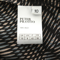 Peter Pilotto Seidenkleid mit Paillettenbesatz