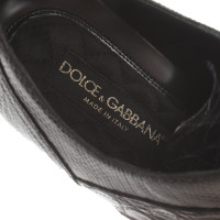 Dolce & Gabbana Veterschoenen Leer in Zwart