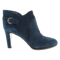 Sergio Rossi Wild leather ankle boots in blue