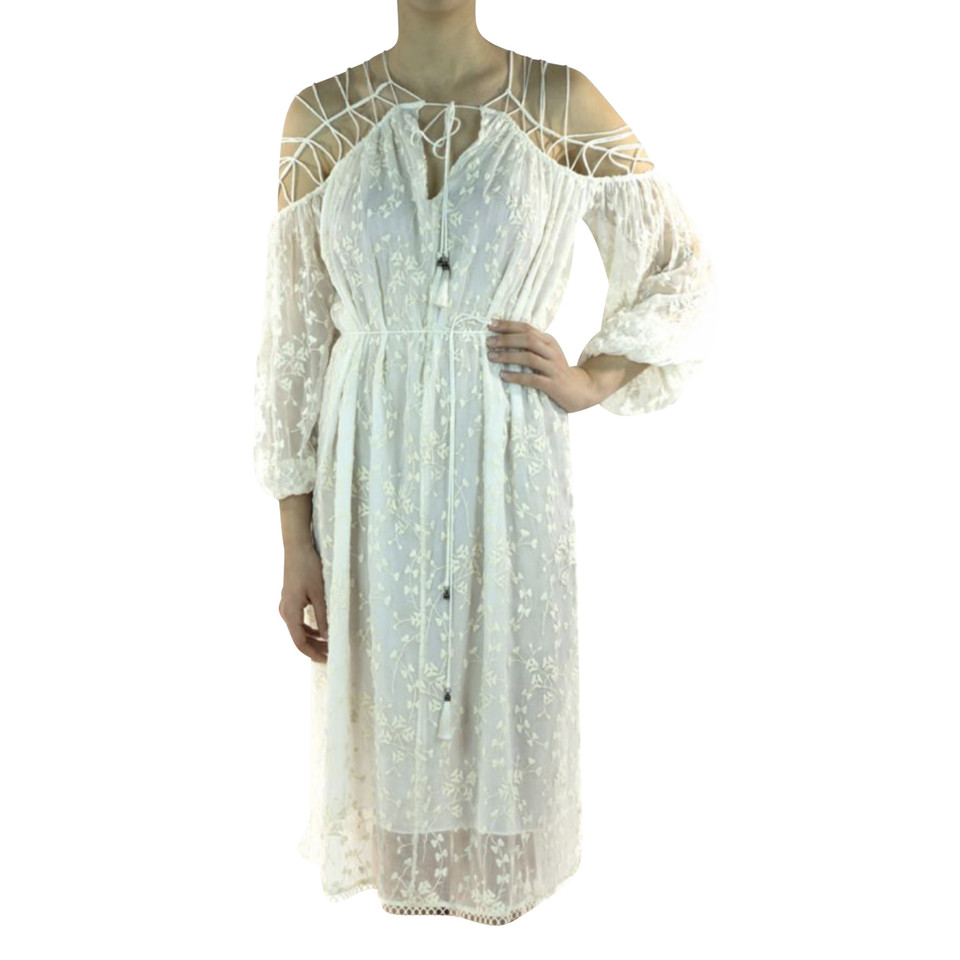 Zimmermann Kleid aus Seide in Weiß