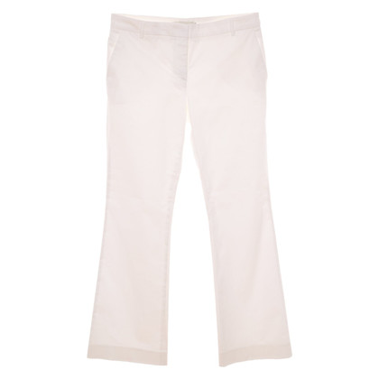 L'autre Chose Paire de Pantalon en Coton en Blanc