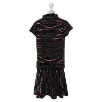 Kenzo Black dress with colorful pattern