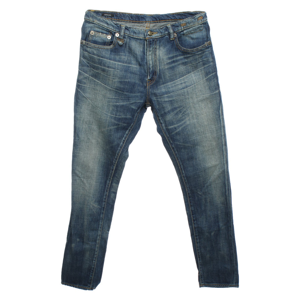 R 13 Jeans aus Baumwolle in Blau