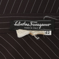 Salvatore Ferragamo Langer skirt with pinstripe