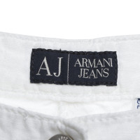 Armani Pantalon en lin en blanc