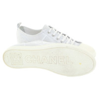 Chanel scarpe da ginnastica color argento
