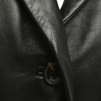Cinque Leather coat in black