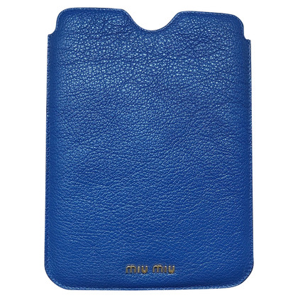 Miu Miu Accessory Leather in Blue