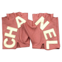 Chanel Handschuhe aus Leder in Rosa / Pink