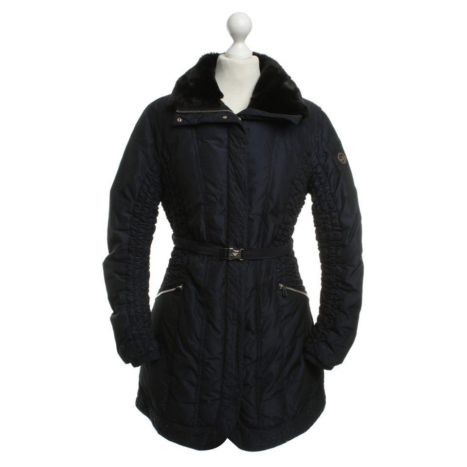 Armani Down coat with fur collar