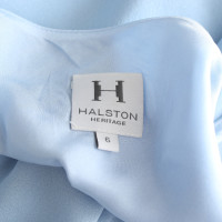 Halston Heritage Kleid aus Seide in Blau
