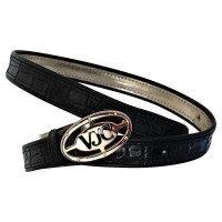 Versace Black leather belt