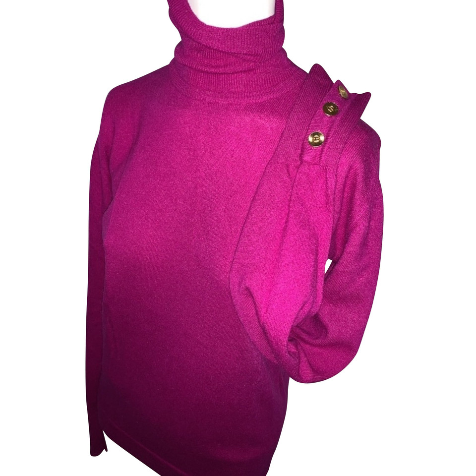 Chanel Vest Cashmere in Fuchsia