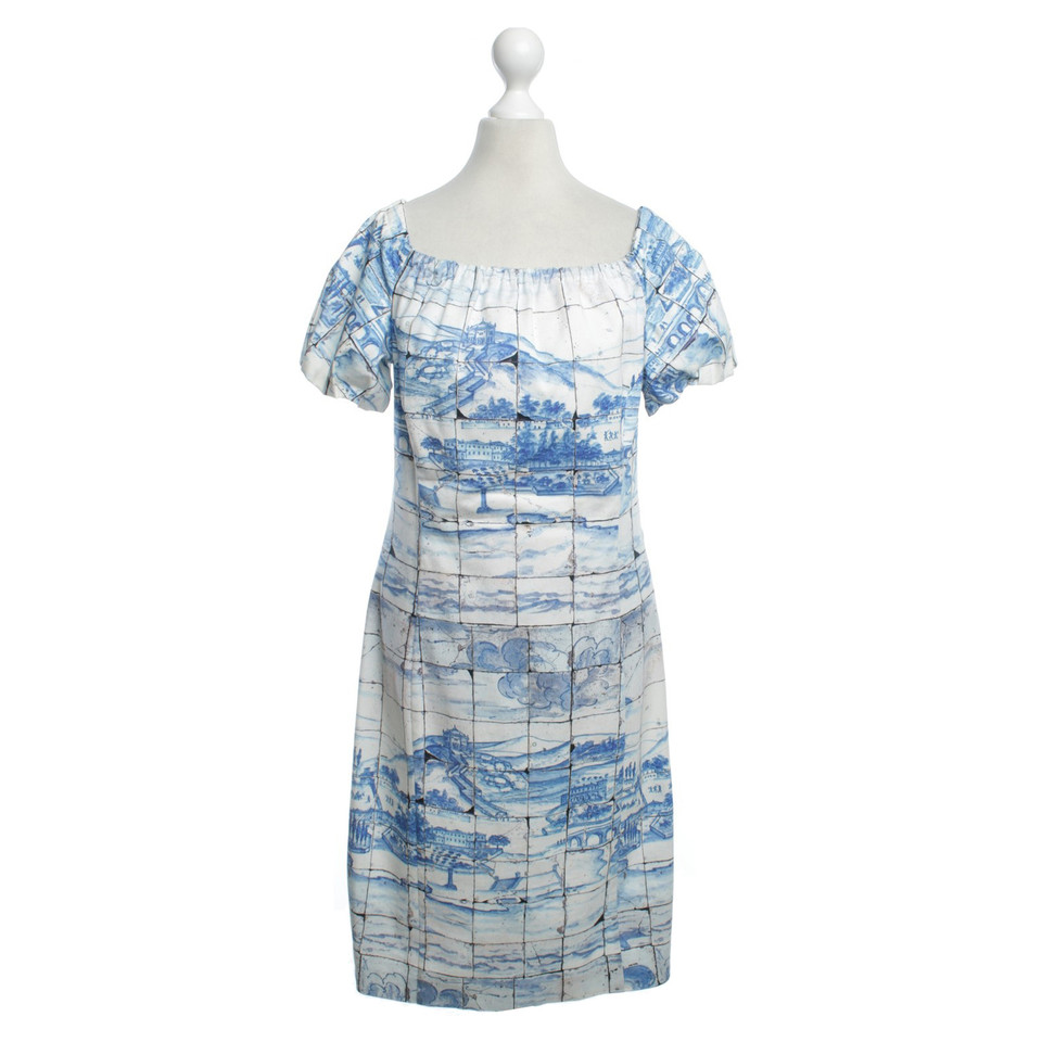 Prada Summer dress with tile pattern
