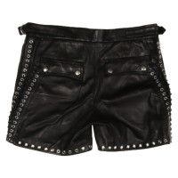 Isabel Marant Shorts Leather in Black