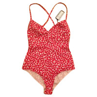 Prada Swimsuit in red/white