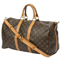 Louis Vuitton Keepall 45 Canvas in Brown