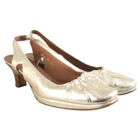 Dries Van Noten Sandalen Leer in Goud