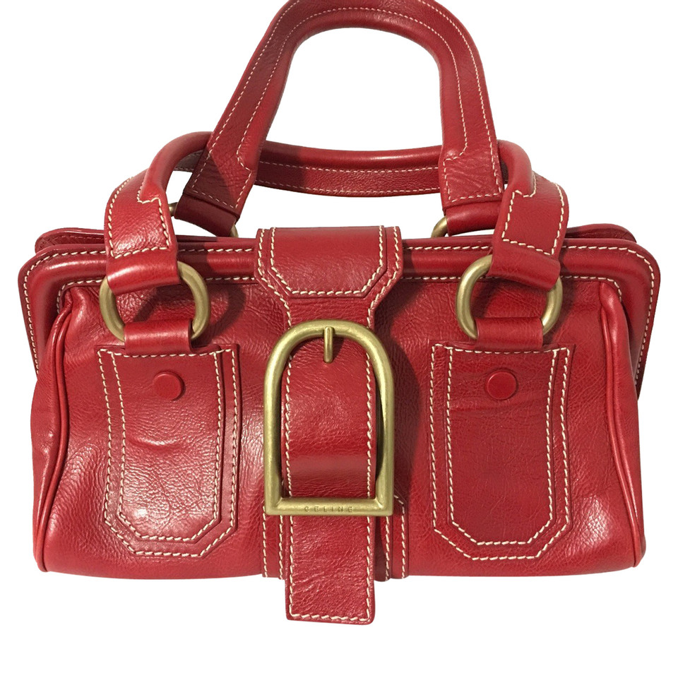 Céline Leather Tas rood