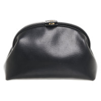 Serapian Clutch Bag Leather in Black