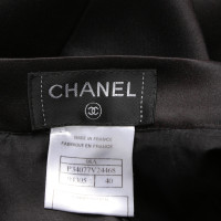 Chanel Jupe en Soie en Noir