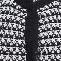 Max Mara Cardigan in bianco / nero