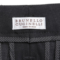 Brunello Cucinelli Wrap-around trousers in anthracite